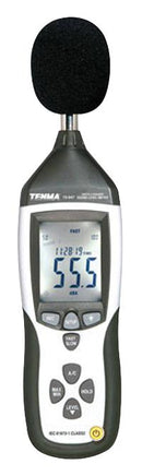 TENMA 72-947 A and C Weighted Digital Datalogging Sound Level Meter - 30dB to 130dB