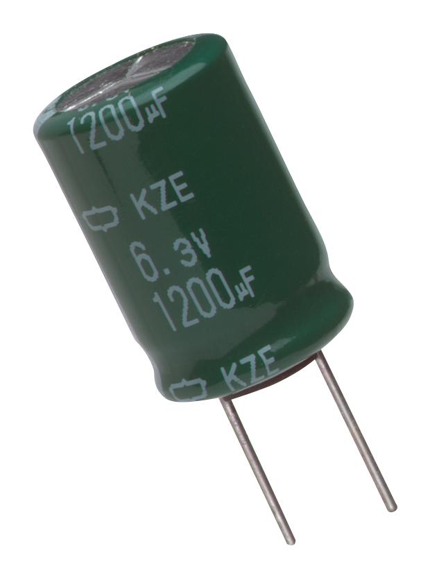 United CHEMI-CON EKZE160ELL222MK25S Electrolytic Capacitor 2200 &micro;F 16 V KZE Series &plusmn; 20% Radial Leaded 12.5 mm