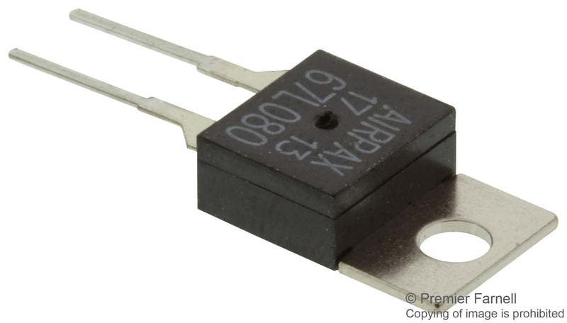 AIRPAX 67L080 Thermostat Switch, Subminiature, Bimetal Disc, 6700 Series, 80 &deg;C, Normally Closed, TO-220