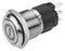 EAO 82-4151.2000.B001 Vandal Resistant Switch Engraved On / Off Series 82 16 mm Spdt Maintained Round Flush