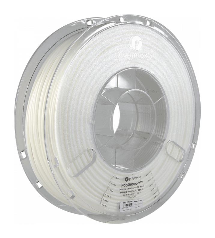 Polymaker 70189 3D Printer Filament Polysupport Series 2.85mm Dia White PLA TPU 750 g