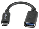 Startech USB31CAADP USB31CAADP USB Cable Type C Plug to A Receptacle 152 mm 0.5 ft 3.0 Black