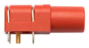 Schutzinger SWEB 8094 AU / RT Banana Test Connector Jack PCB Mount 24 A 1 kV Gold Plated Contacts Red