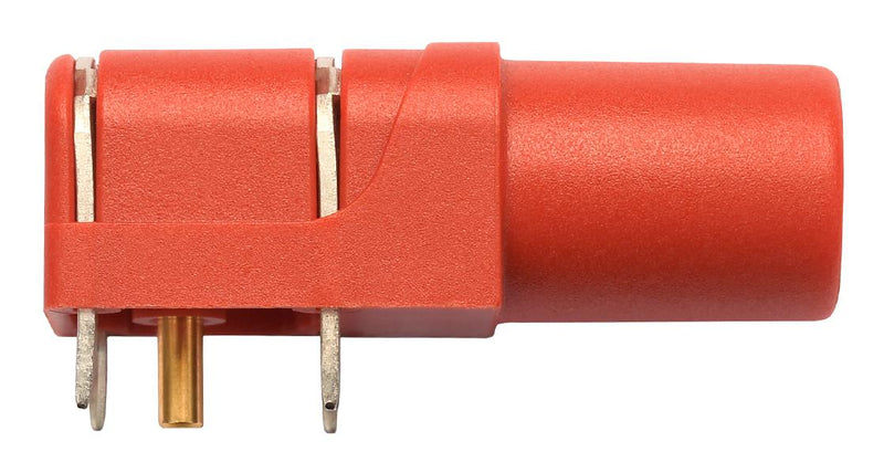 Schutzinger SWEB 8094 AU / RT Banana Test Connector Jack PCB Mount 24 A 1 kV Gold Plated Contacts Red