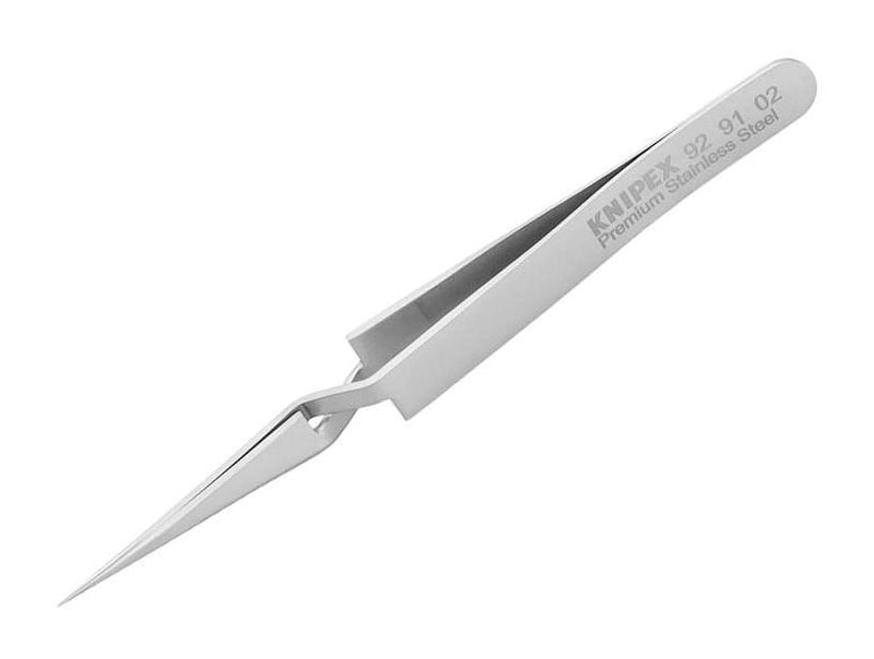 Knipex 92 91 02 92 02 Tweezers Precision Cross Jaw Point 120 mm Stainless Steel