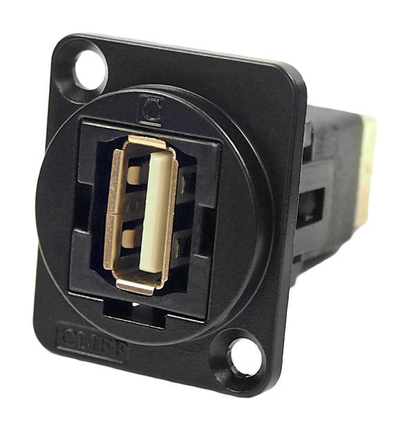 Cliff Electronic Components CP30209NM3B CP30209NM3B USB Adapter M3 Hole Type A Receptacle B 2.0 FT