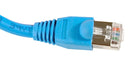 Videk 1962-1.5B Ethernet Cable Cat5e 1.5 m 4.9 ft RJ45 Plug to Blue