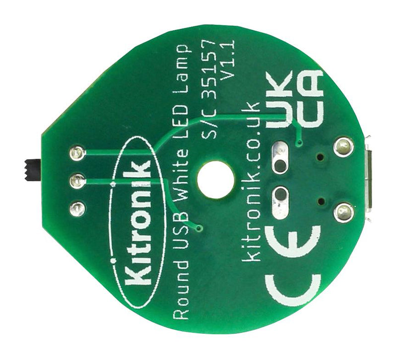 Kitronik 35157 35157 USB LED Board Round White Lighting New