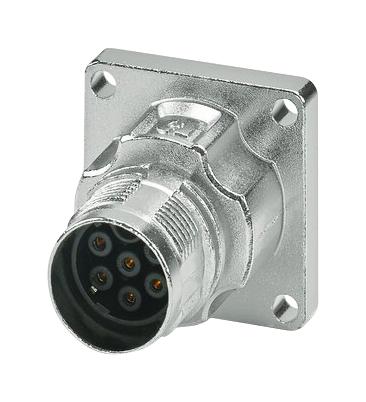 Phoenix Contact M17-6ES1N8AW600S Circular Connector Panel Mount Receptacle 6 Contacts Crimp Socket - Not Supplied