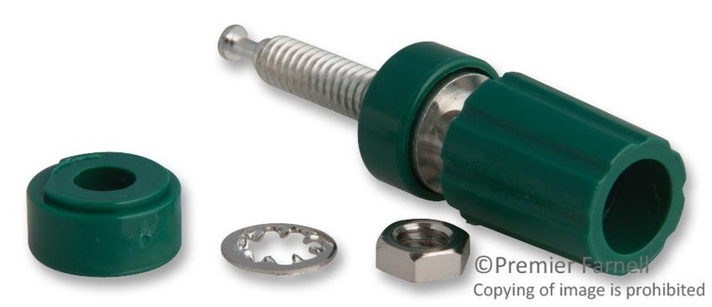 Pomona 3760-5. 3760-5. Binding Post 15A Turret Green