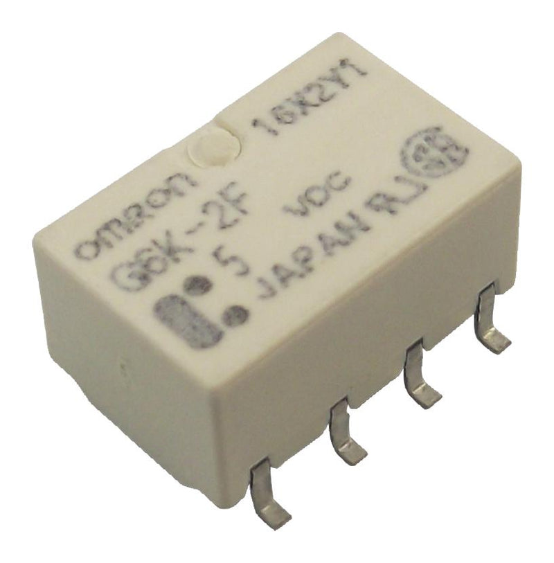 Omron Electronic Components G6SK-2F-TR DC12 Signal Relay 12 VDC Dpdt 2 A G6S Surface Mount Latching Dual Coil