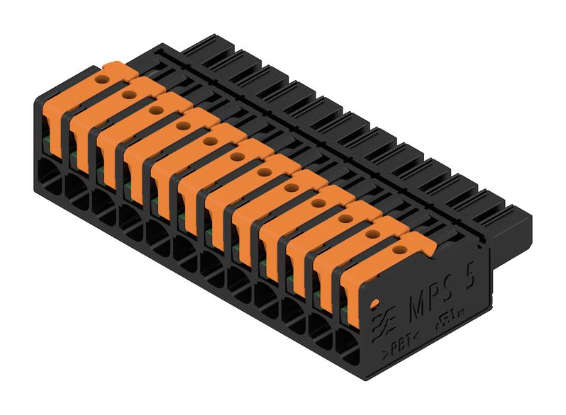 Weidmuller 2741660000 2741660000 Pluggable Terminal Block 5 mm 12 Ways 20AWG to 14AWG 2.5 mm&Acirc;&sup2; Snap In 26.8 A