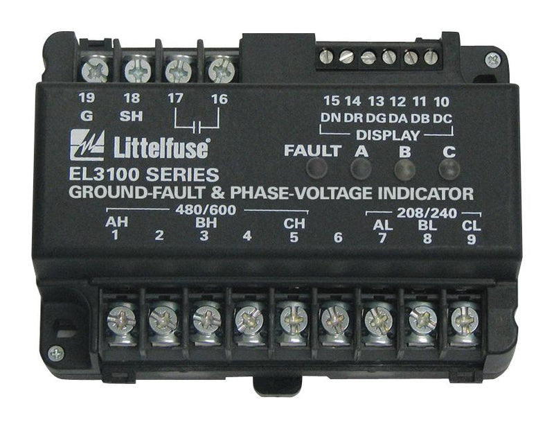 Littelfuse EL3100-00 Ground Fault Relay Spst 240V DIN Rail