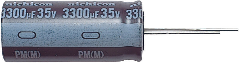 NICHICON UPM1E102MHD1TO ALUMINUM ELECTROLYTIC CAPACITOR, 1000UF, 25V, 20%, RADIAL