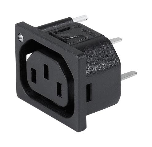 Schurter 3-100-405 Power Entry Connector 6600-5 Series Receptacle 250 VAC 10 A Panel Mount Through Hole