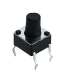 Schurter 1301.9301 Tactile Switch LPH Series Top Actuated Through Hole Round Button 160 gf 50mA at 12VDC