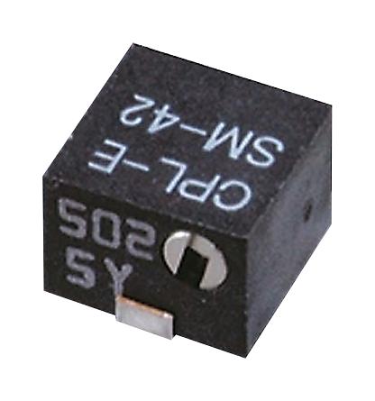 Nidec Copal Electronics SM-42TA104 Trimmer Potentiometer Side Adjustment 100 Kohm 11 Turns Surface Mount Device SM-42 Series