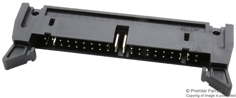 Multicomp MC-254-40-LL-RA-DIP Wire-To-Board Connector R/A 2.54 mm 40 Contacts Header Through Hole 2 Rows