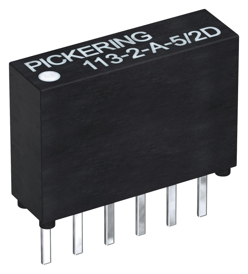 Pickering 113-2-A-5/2D Reed Relay DPST-NO 5 V 113 Series Through Hole 150 ohm 500 mA