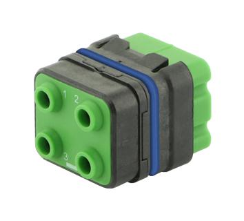 SOURIAU-SUNBANK / Eaton 8MQ2M0412ADE Rectangular Module Plug 4POS 2ROW