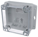 BUD Industries PN-1336-ACMB Enclosure Wall Mount PC GREY/CLEAR