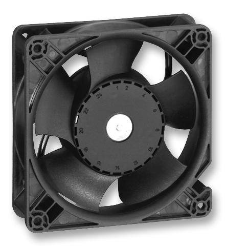 EBM-PAPST DV4114N Axial Fan, DV4100 Series, IP20, 24 V, DC, 119 mm, 38 mm, 61 dBA, 164.7 cu.ft/min