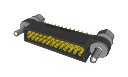 Amphenol Socapex MHDAS2F026YDE10 PCB Receptacle Board-to-Board 1.27 mm 2 Rows 26 Contacts Through Hole Mount Mhdas