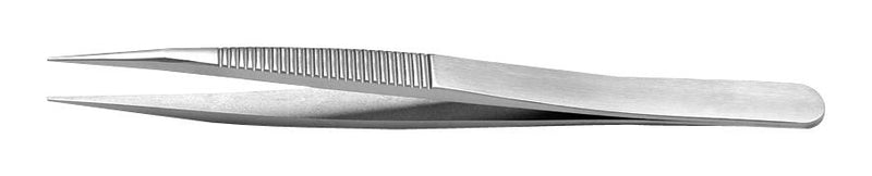 IDEAL-TEK 00B.SA Tweezer, Precision, Straight, Pointed, Stainless Steel, 120 mm