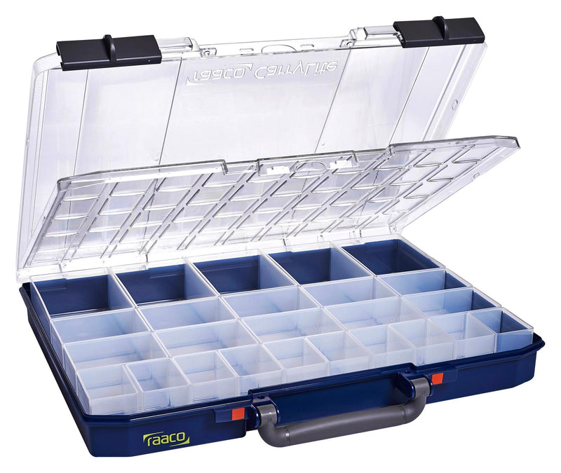 Raaco 145596 Storage Box Transparent Blue PC PP General Purpose 330 mm x 413 58 Carrylite Series