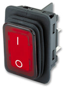 Marquardt 1935.3112 Rocker Switch Off-On Dpst Illuminated Panel Mount Red 1930