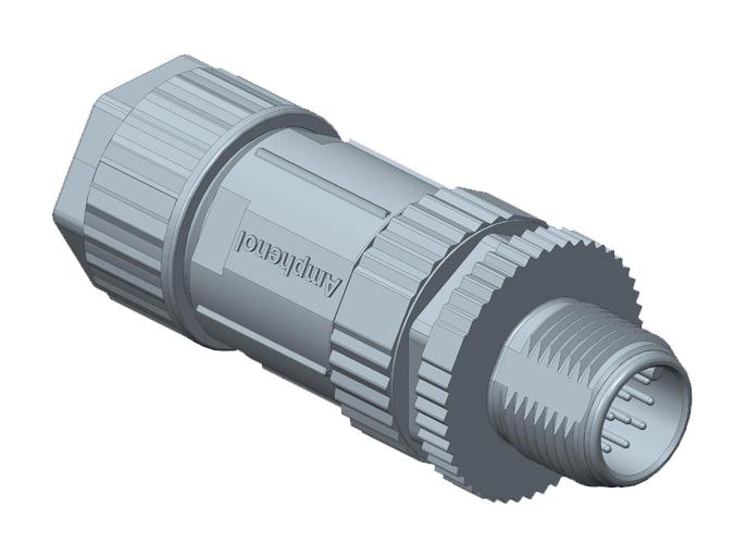 Amphenol LTW M12A-05BMMA-SL8001 Sensor Connector M12 A 05P Screw