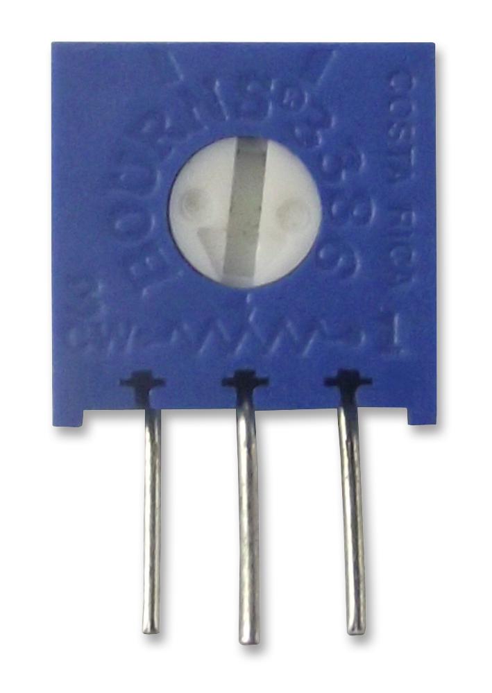 BOURNS 3386X-1-503LF Trimmer Potentiometer, 50 kohm, 500 mW, &plusmn; 10%, Trimpot 3386 Series, 1 Turns, Through Hole