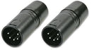 Stellar Labs 555-11917 XLR DMX Terminator Plug 5POS 2PK