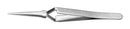 IDEAL-TEK 2AX.SA Tweezer, General Purpose, Straight, Round, Stainless Steel, 120 mm