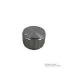 Multicomp 25T-2T 25T-2T Knob Round Shaft 6.35 mm Aluminium With Top Indicator Line 25