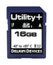 Delkin Devices SE16ANZE9-1B000-3 Flash Memory Card MLC Sdhc UHS-1 Class 10 16 GB Utility+ Series