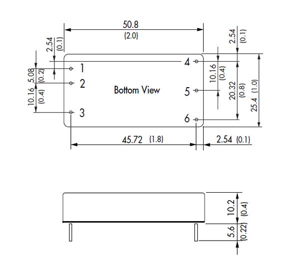 Traco Power TEN 60-2411WIN TEN 60-2411WIN Isolated Through Hole DC/DC Converter ITE 4:1 60 W 1 Output 5 V 12 A