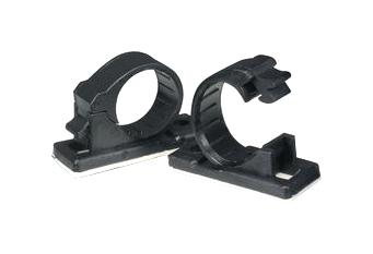 Essentra Components CCA002A CCA002A Cable Clamp Adhesive Nylon 6.6 Black