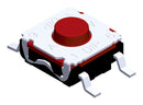 Multicomp PRO MP000708 MP000708 Tactile Switch Top Actuated Surface Mount Round Button 200 gf 50mA at 32VDC