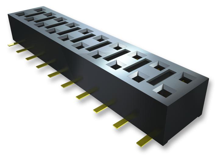 Samtec CLH-120-F-D-BE Board-To-Board Connector 2.54 mm 40 Contacts Receptacle CLH Series Surface Mount 2 Rows