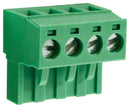 Camdenboss CTBP9200/4 CTBP9200/4 Pluggable Terminal Block 5 mm 4 Ways 28AWG to 14AWG 1.5 mm&Acirc;&sup2; Clamp 15 A