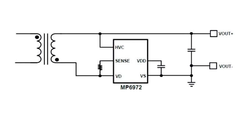 Monolithic Power Systems (MPS) MP6972GS-P MP6972GS-P Intelligent Rectifier CCM/DCM Flyback N-Channel 100V/17mR Mosfet 4.5 V to 13 SOIC-8