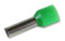 MULTICOMP E6012-GREEN Wire Ferrule, E Series, Single Wire, 10 AWG, 12 mm, 20 mm, Green