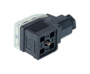 Hirschmann GDME 2011 SZ Rectangular Power Connector Black 2 Contacts GDM Series Cable Mount Screw Receptacle