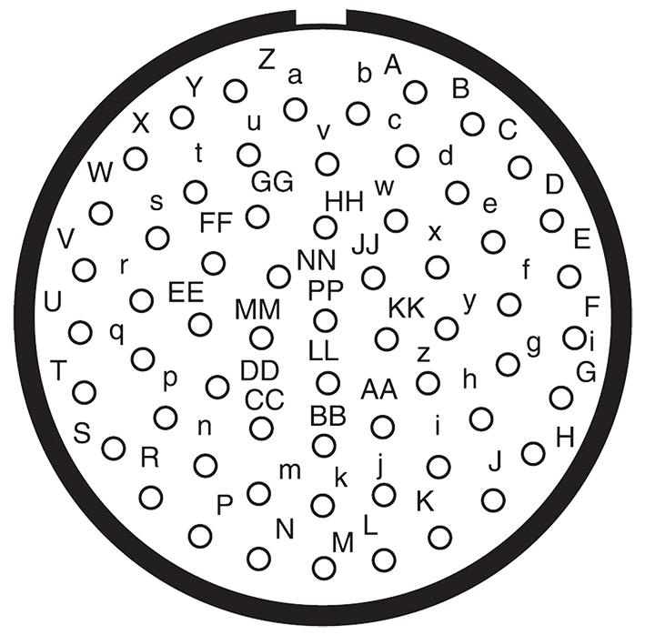 Amphenol LTD D38999/26FJ61PD-LC D38999/26FJ61PD-LC Circular Connector MIL-DTL-38999 Series III Straight Plug 61 Contacts