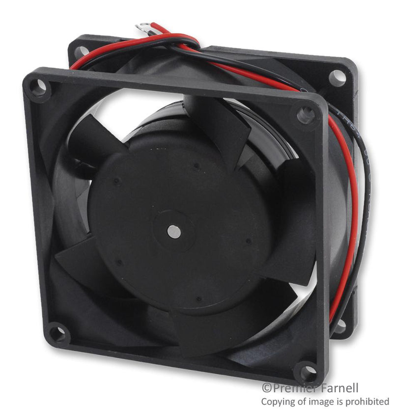 EBM-PAPST 8318 DC Axial Fan 48 V Square 80 mm 32 Ball Bearing 31.8 CFM