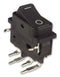 C & K Components DF62J12S2APQA Rocker Switch Non Illuminated Dpst Off-On Black Panel 16 A