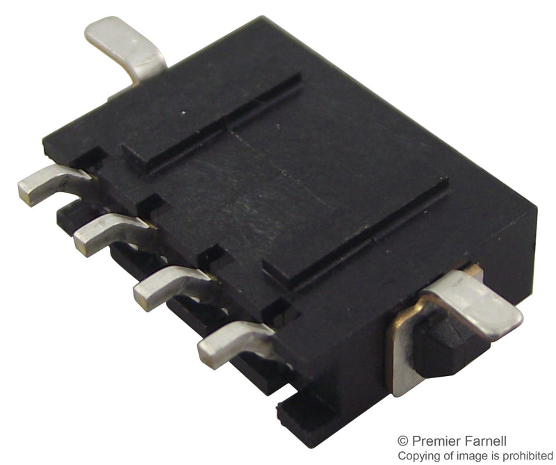 AMP - TE Connectivity 2-1445057-4 2-1445057-4 Pin Header Right Angle Wire-to-Board 3 mm 1 Rows 4 Contacts Surface Mount