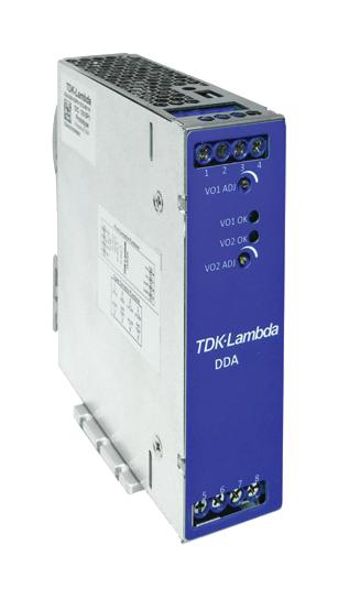 TDK-LAMBDA DDA500N-D2PP-1205-001 DDA500N-D2PP-1205-001 Isolated DIN Rail Mount DC/DC Converter ITE 5:1 250 W 2 Output 12 V 20 A