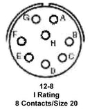 Amphenol Industrial PT06E-12-8P Circular Connector Plug Size 12 8POS Cable